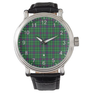 Montre Clan classique intemporel Duncan Tartan Plaid Wat