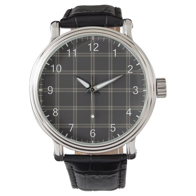 Montre Clan classique intemporel éternité Tartan Plaid Ca (devant)