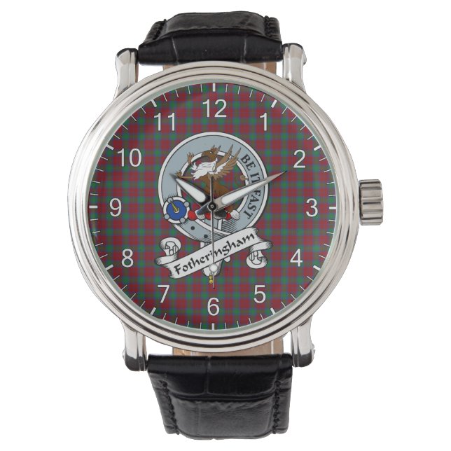 Montre Clan classique intemporel Fotheringham Badge Tarta (devant)