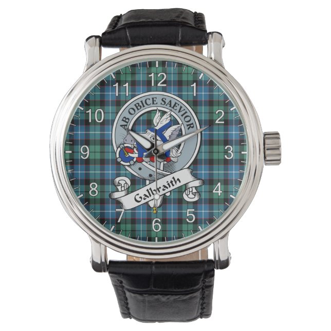 Montre Clan classique intemporel Galbraith Ancien Badge T (devant)