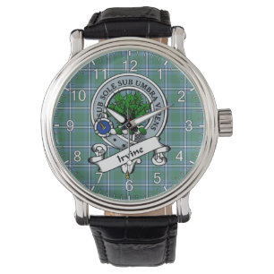 Montre Clan classique intemporel Irvine Badge Tartan Watc