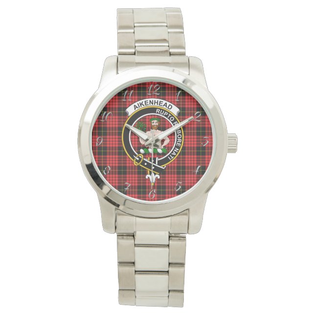 Montre Clan classique intemporel Tartan Tartan Plaid Cade (devant)