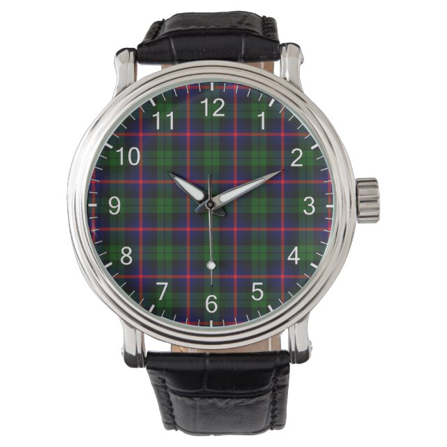 Montre Clan classique intemporel Urquhart Tartan Plaid Ca (devant)