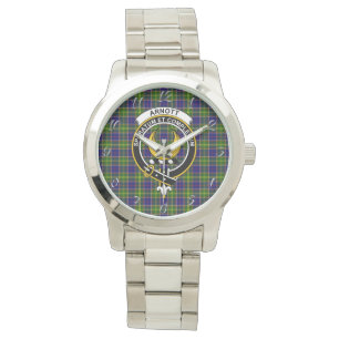 Montre Clan classique sans temps Arnott Tartan Plaid Cade