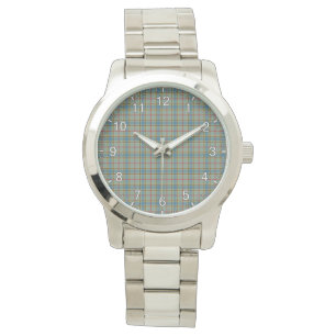Montre Clan classique sans temps Balfour Tartan Plaid Cad