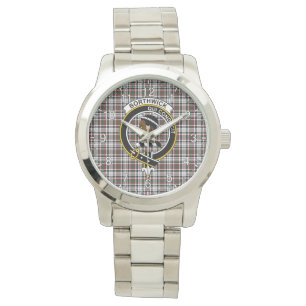 Montre Clan classique sans temps Borthwick Tartan Badge P