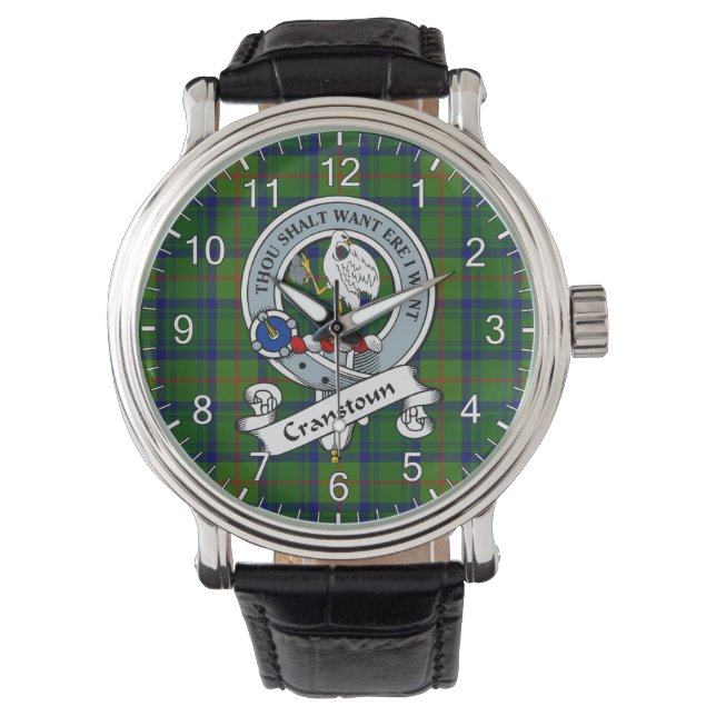 Montre Clan Classique Sans Temps Cranstoun Chasse Badge T (devant)