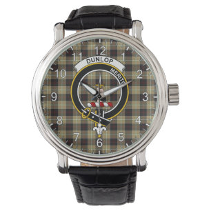 Montre Clan classique sans temps Dunlop Chasse Tartan Bad