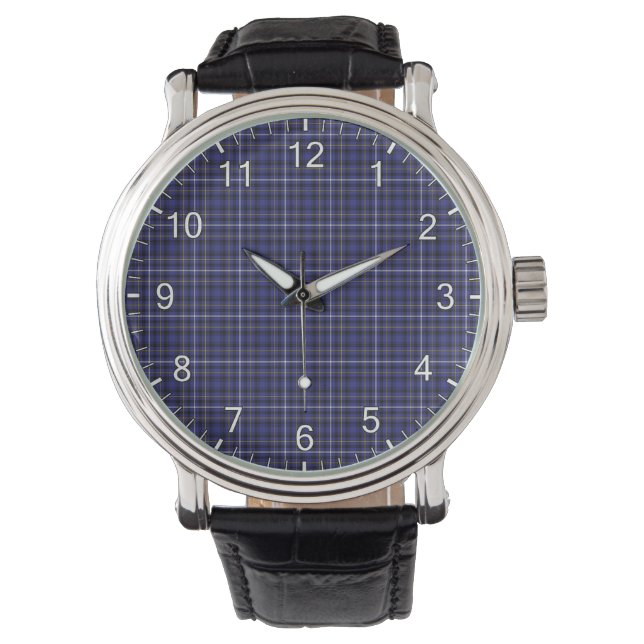 Montre Clan classique sans temps Fleming Tartan Plaid Cad (devant)