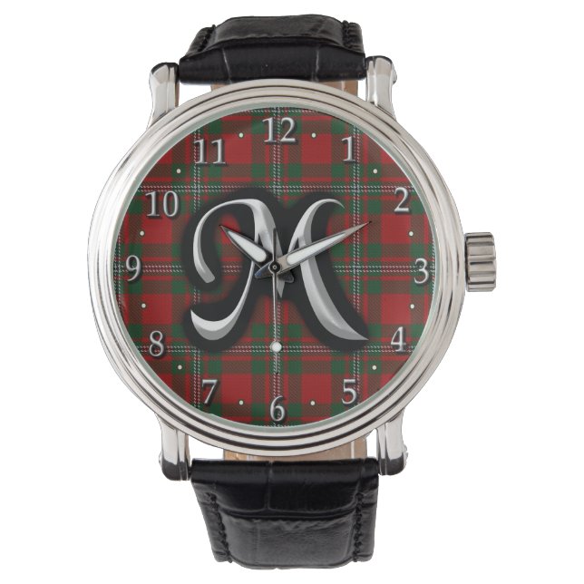Montre Clan écossais MacGregor Monogram Tartan (devant)