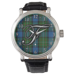 Montre Clan Ferguson Fergusson Lettre F Monogramme Tartan