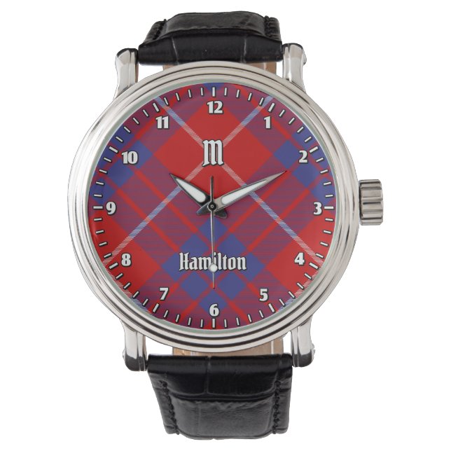 Montre Clan Hamilton Red Tartan (devant)