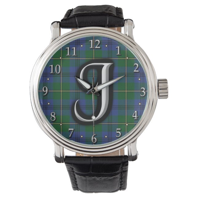 Montre Clan Johnstone Johnston Letter J (devant)