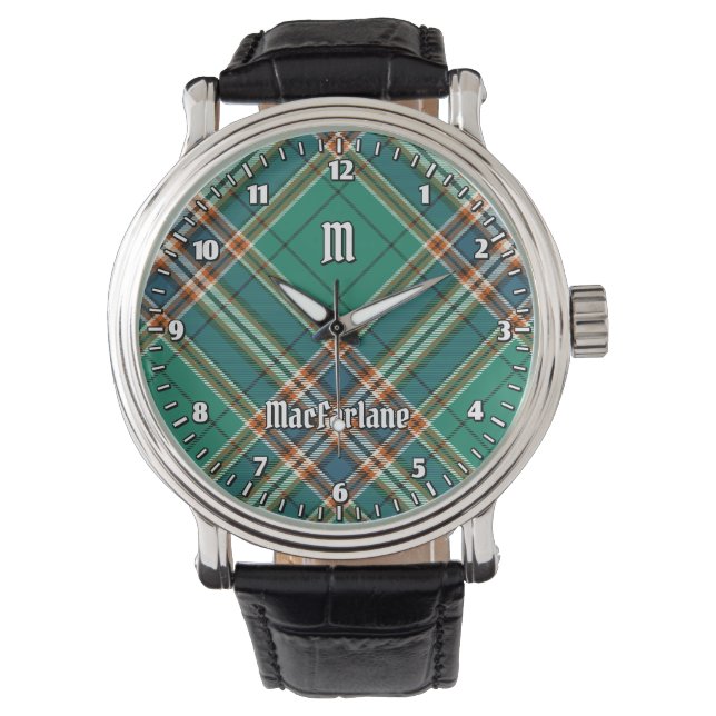 Montre Clan MacFarlane Tartan de chasse antique (devant)