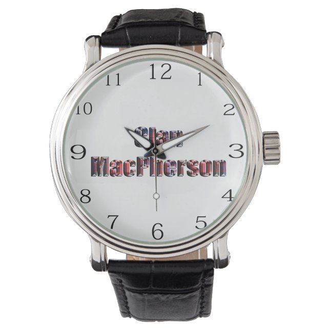 Montre Clan Macpherson Tartan Nom, Regarder (devant)