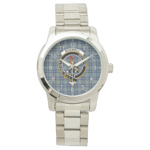 Montre Clan sans temps classique Boswell Tartan Badge Pla