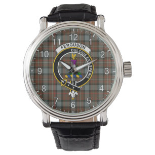 Montre Clan sans temps classique Ferguson Patiné Tartan B