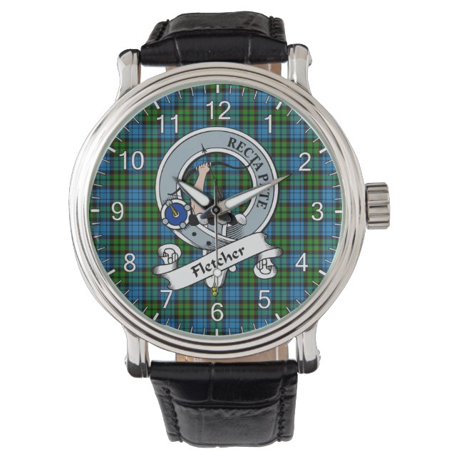 Montre Clan sans temps classique Fletcher Ancien Badge Ta (devant)