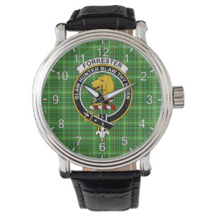 Montre Clan sans temps classique Forrester Chasse Tartan 