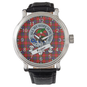 Montre Clan sans temps classique Fraser Badge Tartan Watc