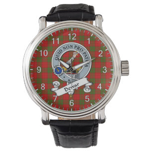 Montre Clan sans temps classique Insigne de guerre Tartan