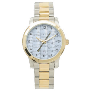 Montre Clarinet~Partition roulée~Arrière - plan Tint Bl