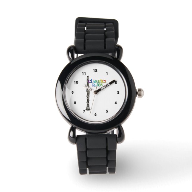 Montre "Clarinet RULES" de Leslie Harlow (Recto)