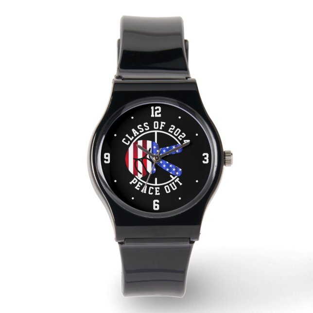 Montre Classe De Graduation De 2025 USA Peace Out Keepsak (Recto)