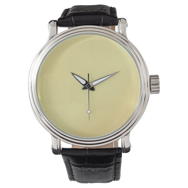 Montre Classic Elegant Gold Turquoise Cuir homme (devant)