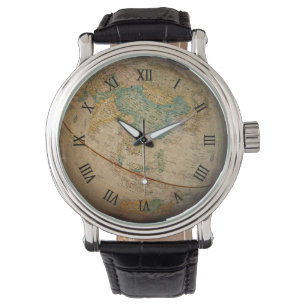 Montre Classic Geographical Globe Artwork