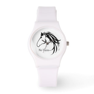 Montre Classic Horse Head Logo Chevaux Pas de Vices Citat
