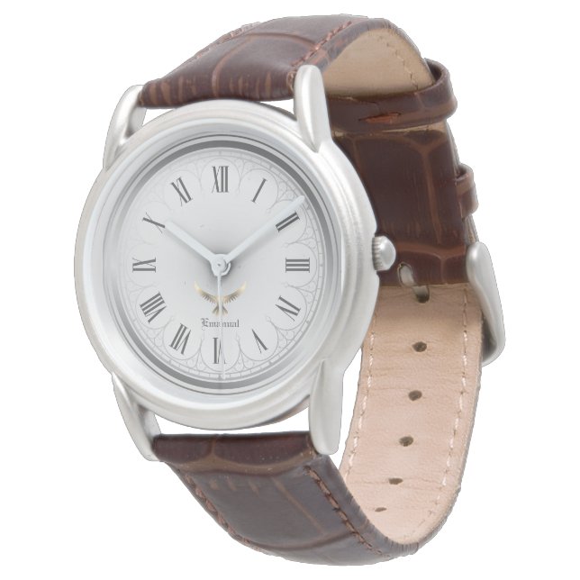 Montre Classic Silver tone Religious Dove Custom (Incliné)