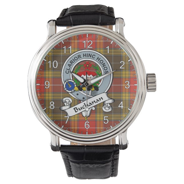Montre Classic Timeless Clan Buchanan Old Set Weathered (devant)