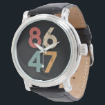 Montre Classic Vintage 80s Style 86 47 Anti Trump<br><div class="desc">Classic Vintage 80s Style 86 47 Anti Trump</div>