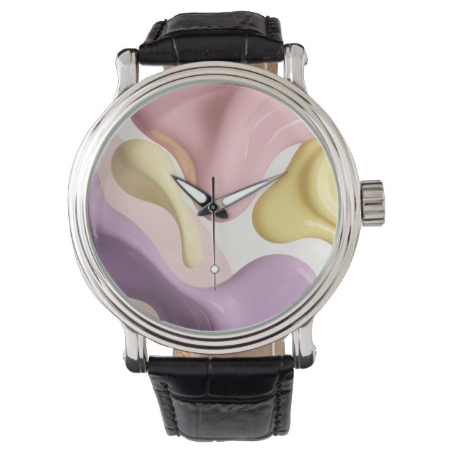 Montre Classic watch in stylish abstract graphic (devant)