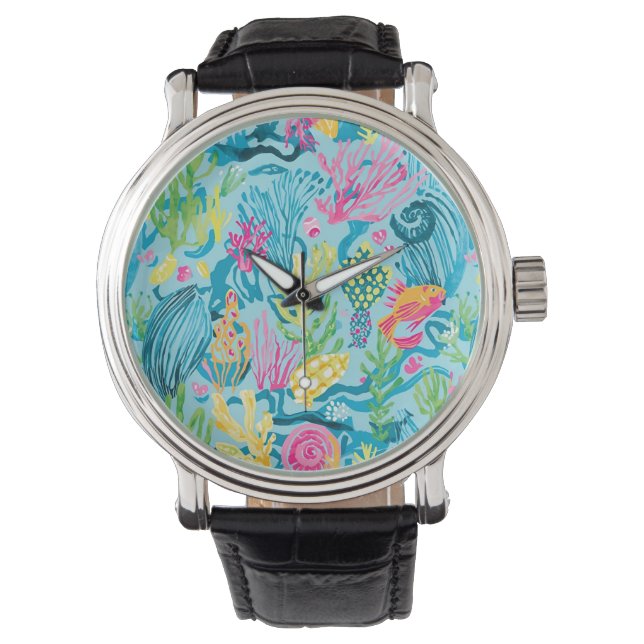 Montre classique au graphisme élégant (devant)