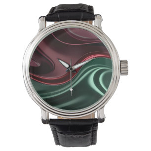 Montre classique dans un graphique abstrait élégan