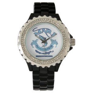 Montre classique de fausse pierre de la pêche