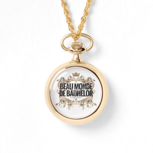 Montre classique de logo : Beau Monde De Bachelor