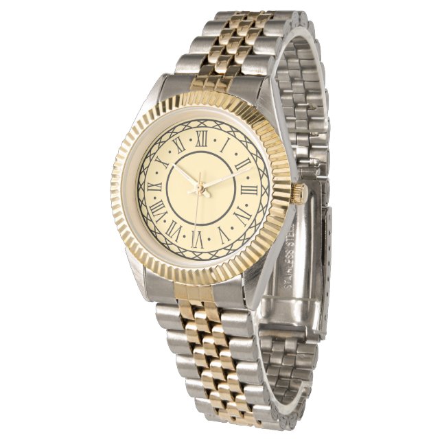 Montre classique élégante pour femmes en argent et (Incliné)