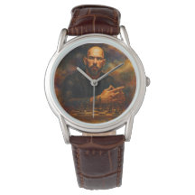 Montre classique en cuir marron Andrew Tate