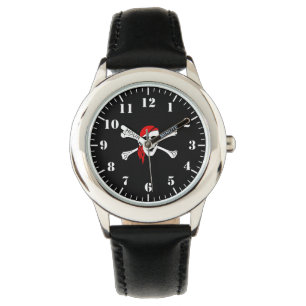 Montre Classique Enfant-Crâne de Pirate