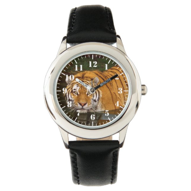 Montre Classique Enfants / Tigre de la Faune (devant)