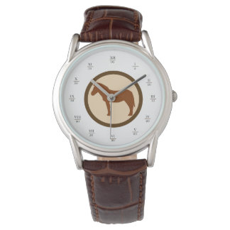 Montre classique GEEKLEY marron & beige