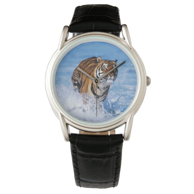 Montre Classique Hommes / Tigre de la Faune (devant)