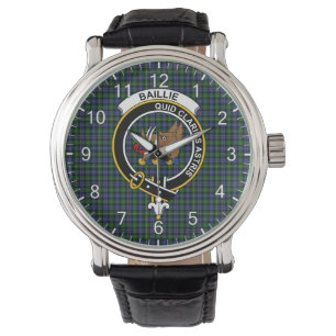 Montre Classique Sans Temps Clan Baillie Chasse Tartan Ba