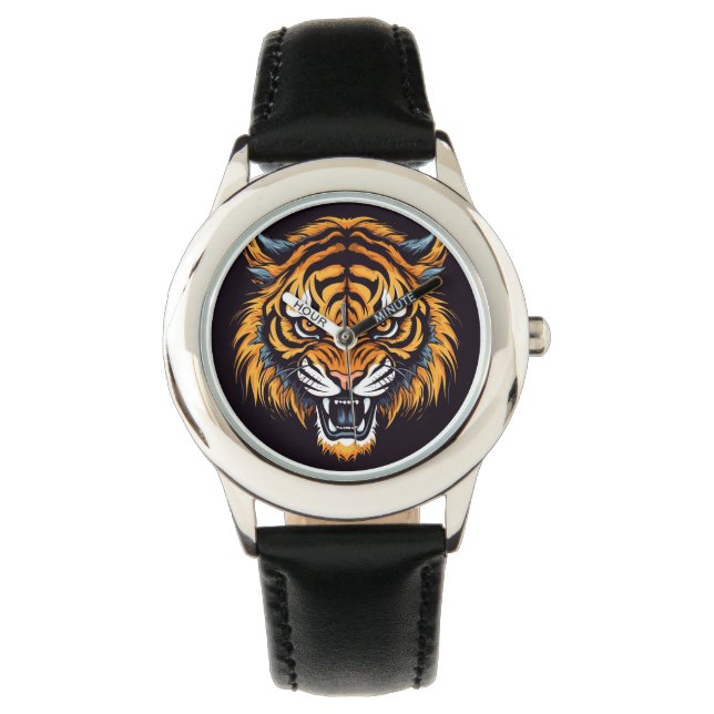 Montre Classique tigre pour enfants (devant)