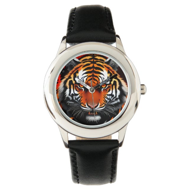 Montre Classique tigre pour enfants (devant)