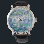 MONTRE CLAUDE MONET<br><div class="desc">CLAUDE MONET - Lys d'eau Huile sur toile; reproduction</div>