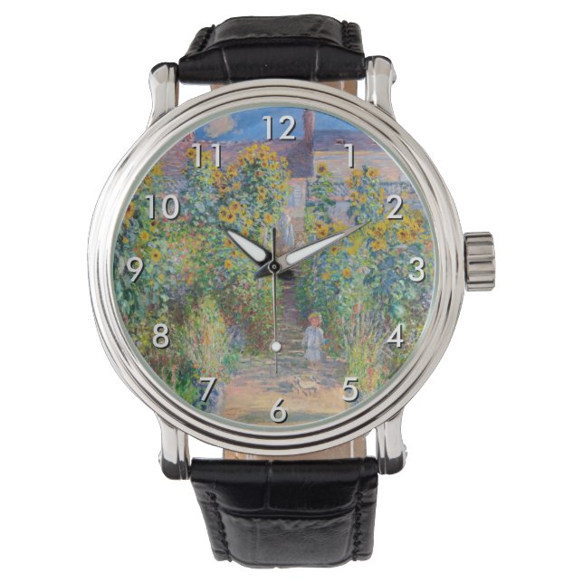 Montre Claude Monet - Le jardin de l'artiste à Vetheuil (devant)